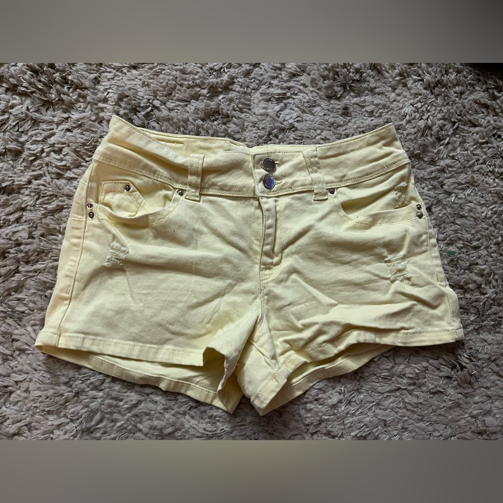 Yellow YMI Wanna Betta Butt? Jean shorts